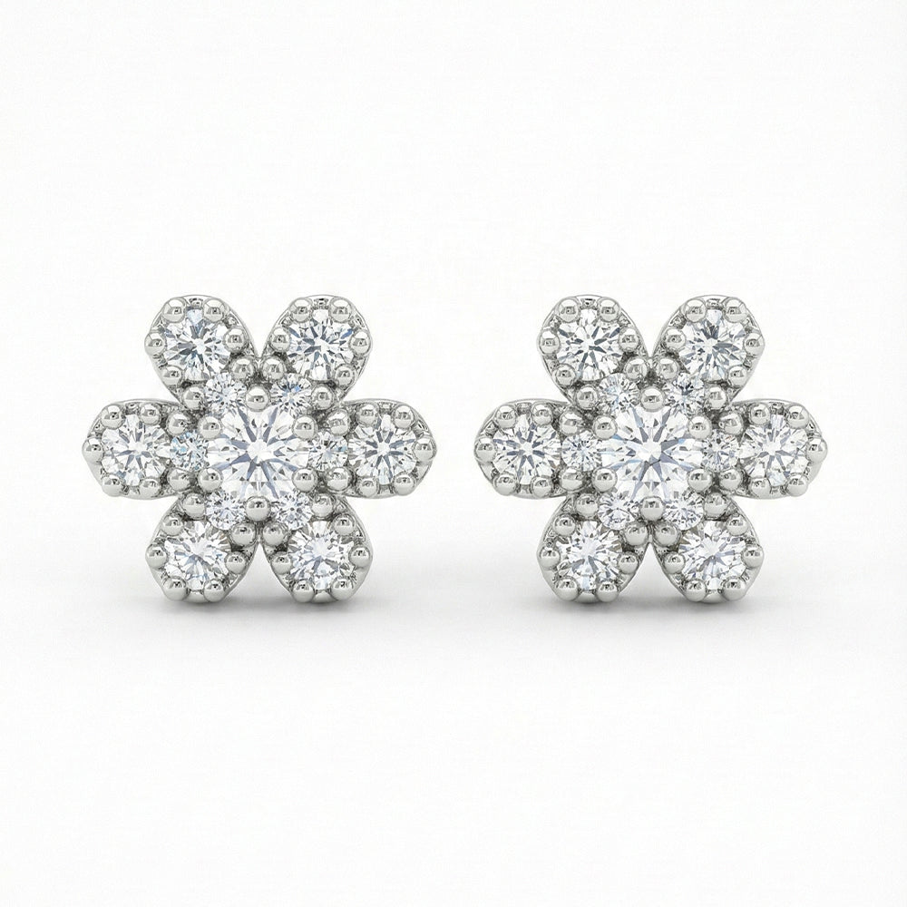 Floral Frost Studs
