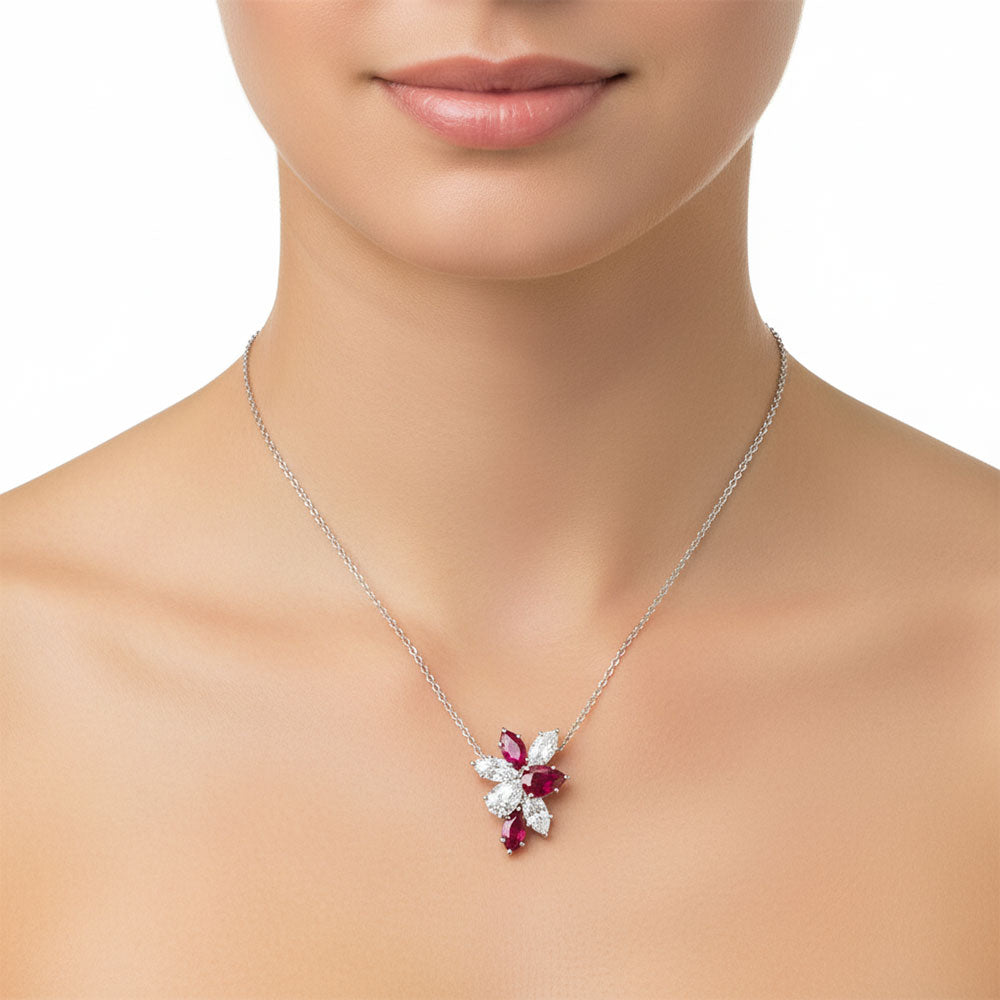 The Crimson Petal Pendant