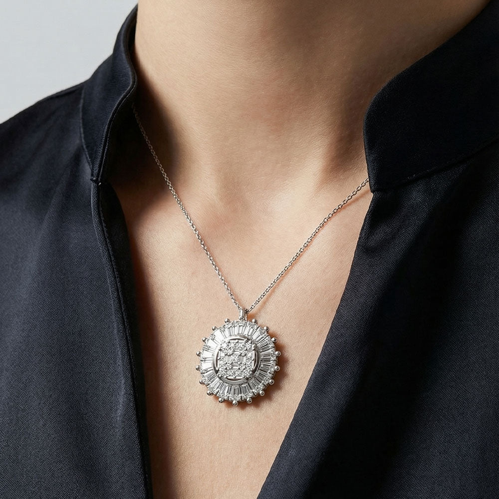 The Meridian Baguette Pendant
