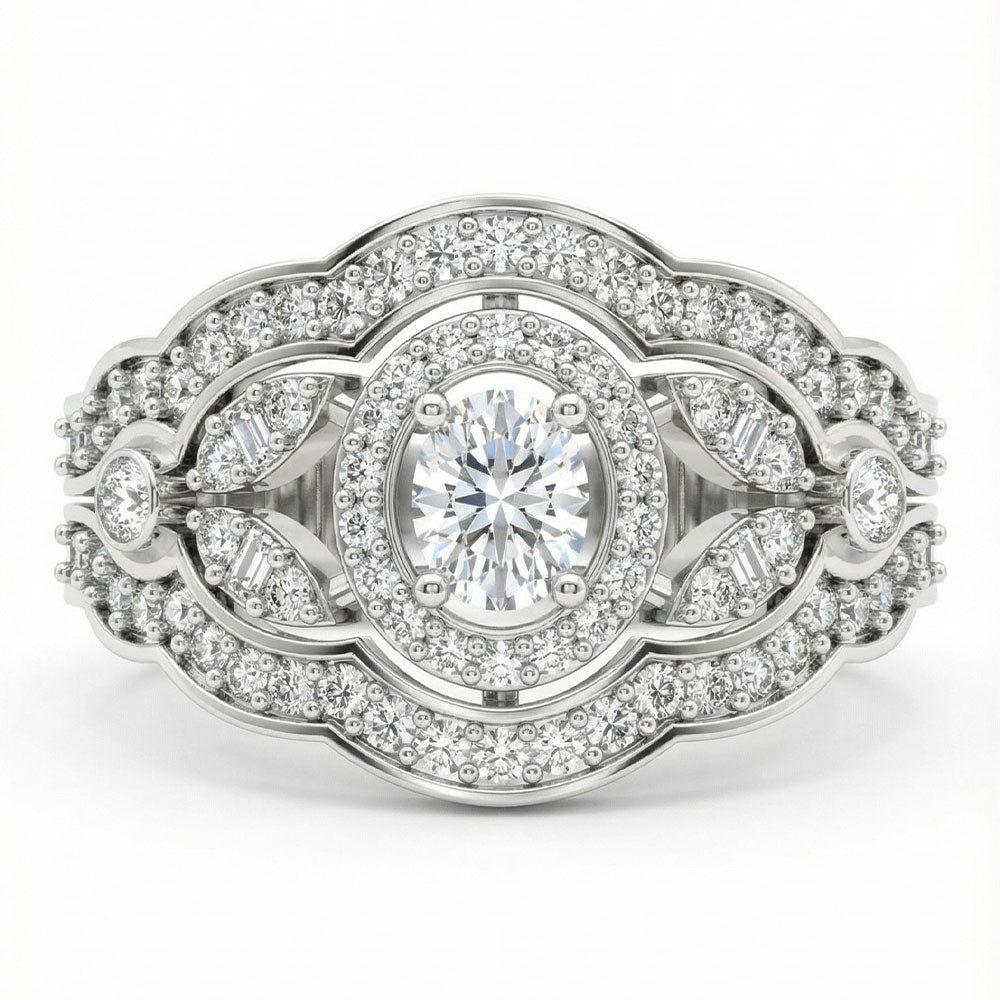 Vintage Halo Majesty Ring