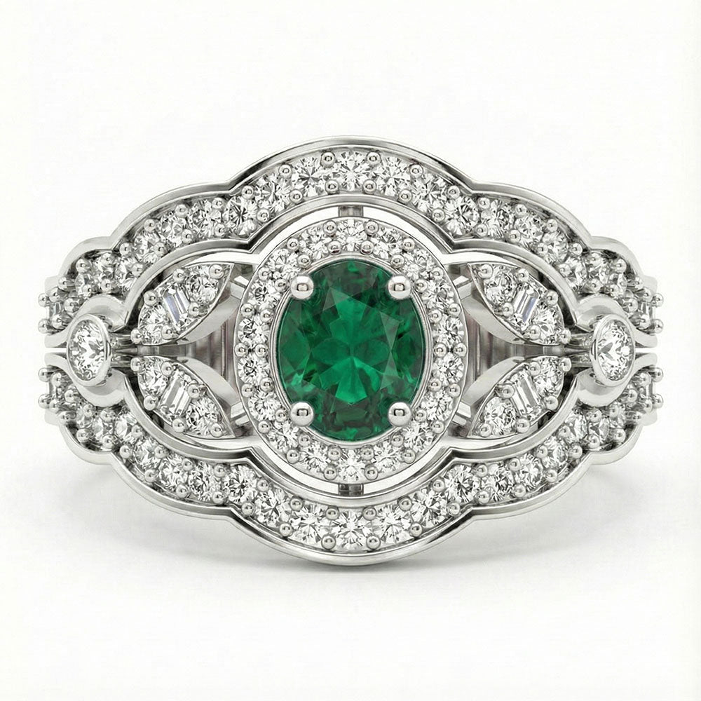 Vintage Halo Majesty Ring