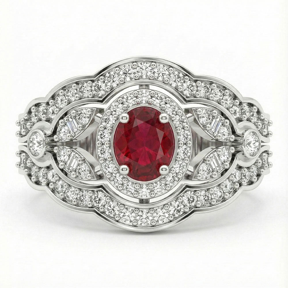 Vintage Halo Majesty Ring