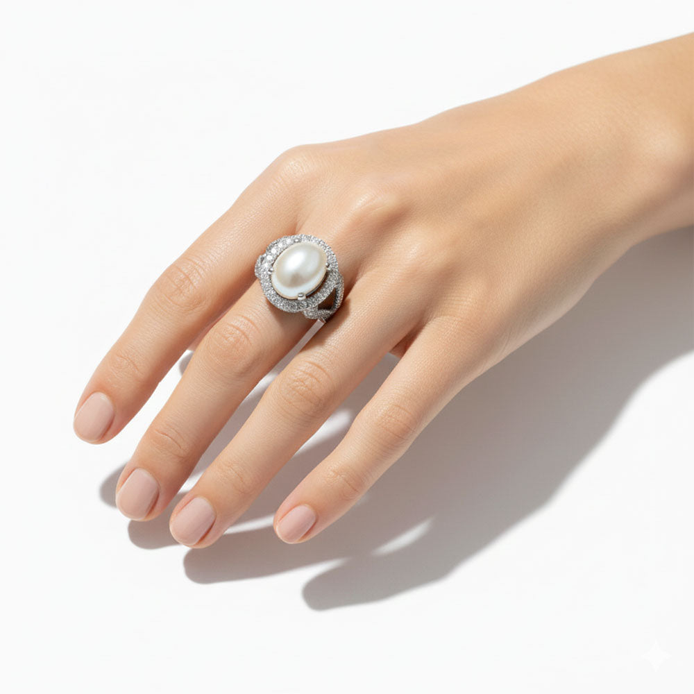 Moonlight Halo Ring